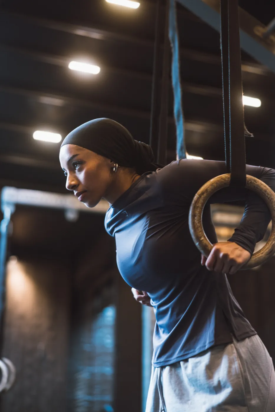 Mid pull on the rings